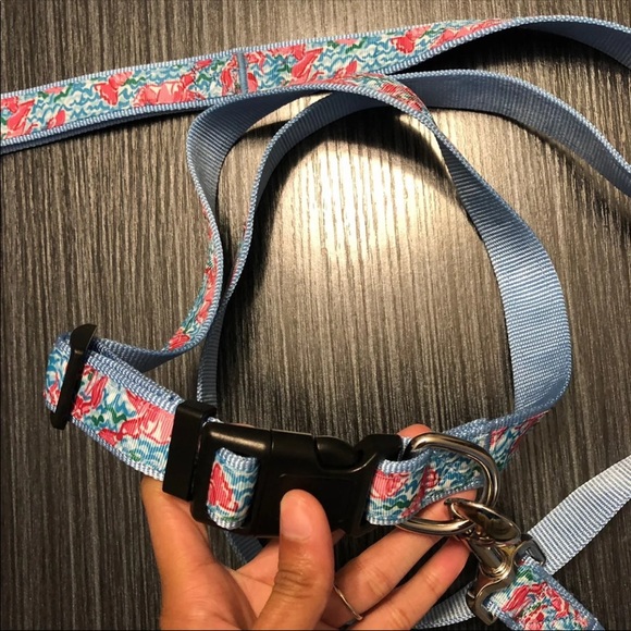 Floral Printed Dog Collar & Leash Set - Picture 3 of 5